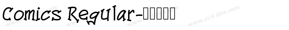 Comics Regular字体转换